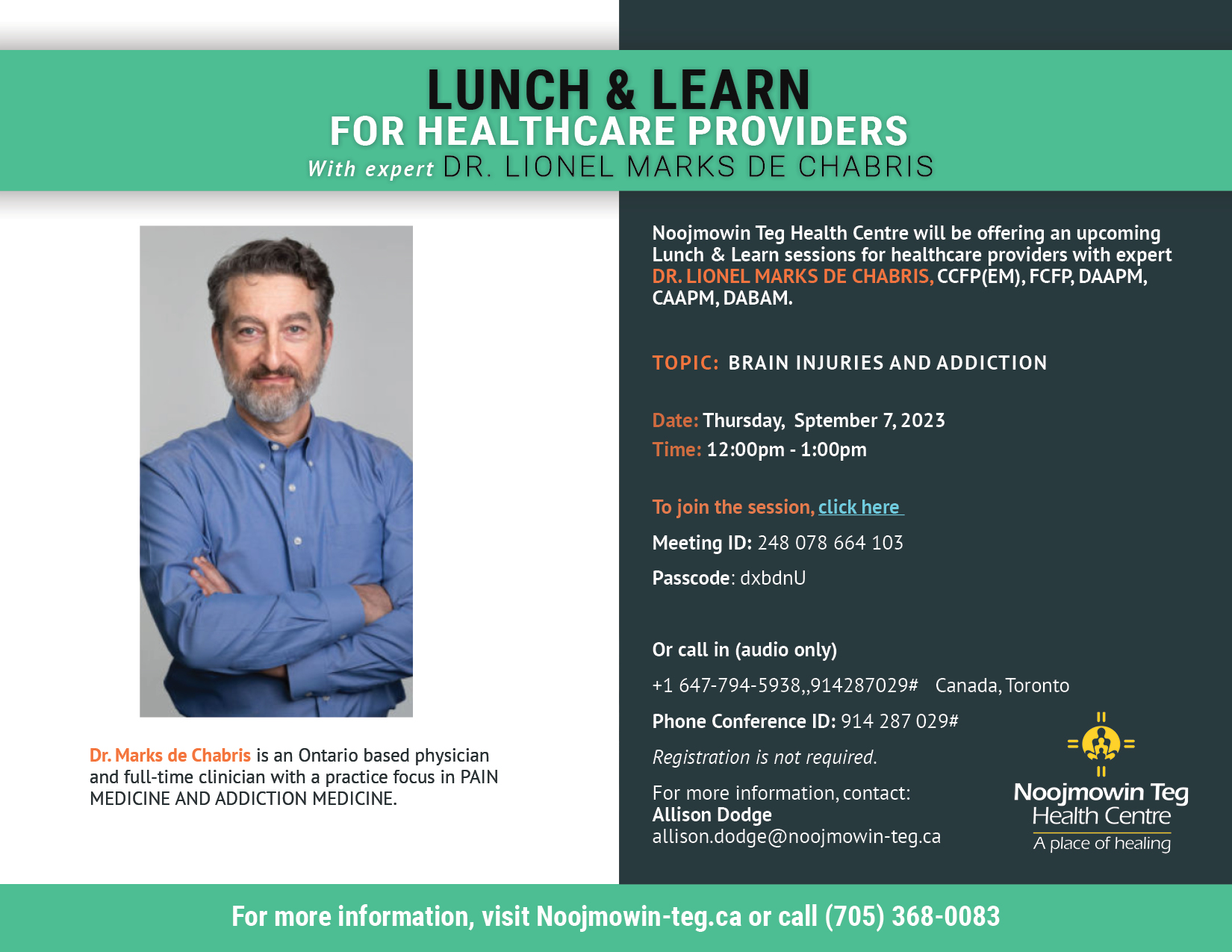 Lunch Learn Series For Healthcare Providers Sept 723