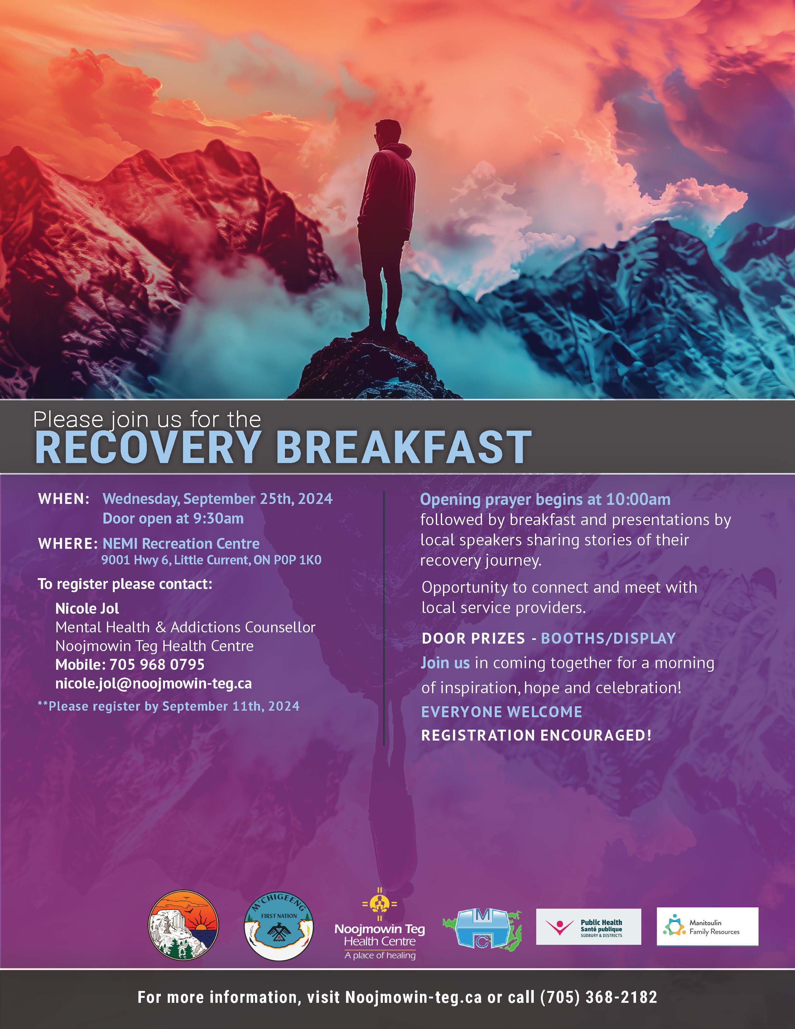 Manitoulin Addiction Recovery Breakfast 2024